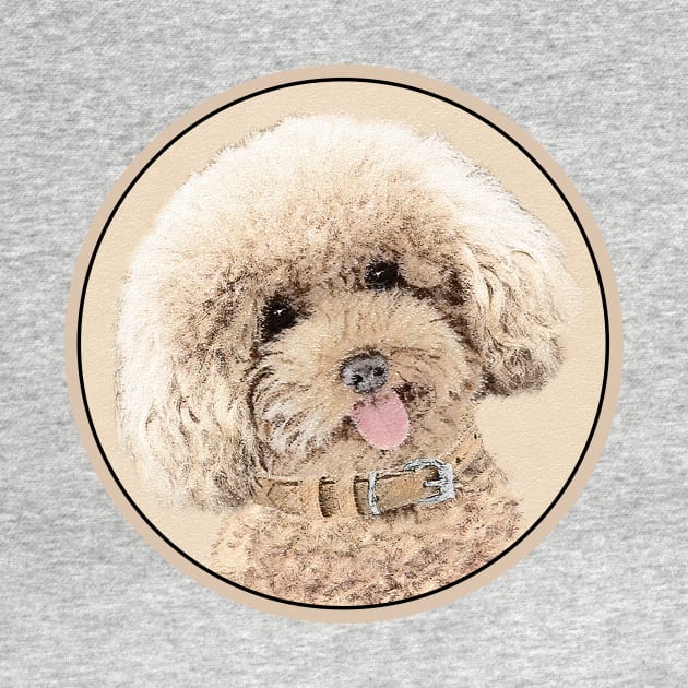 Poodle Toy Miniature Apricot Cream Brown by Alpen Designs